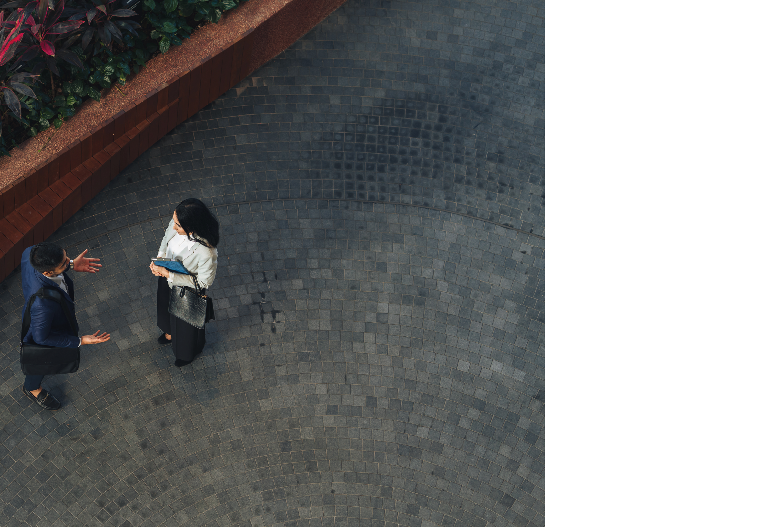 Successful business - Indian man and woman in a thoughtful conversation